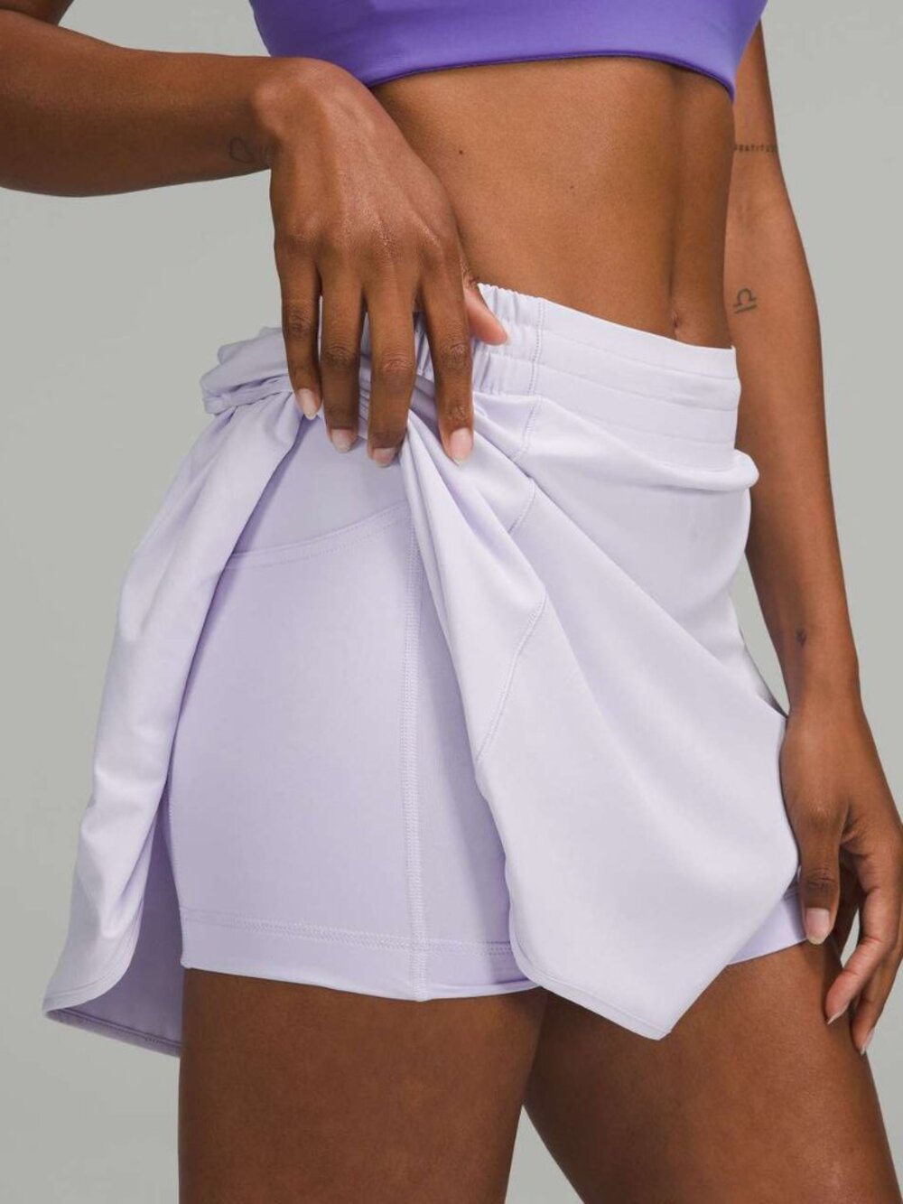 NWT Lululemon Hotty Hot High-Rise Skirt *Long Pastel Blue size 2